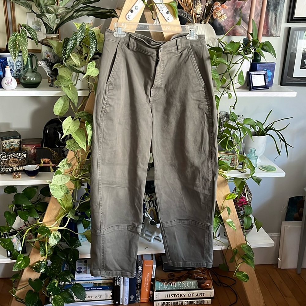 Everlane | Barrel pants size 10 olive army green